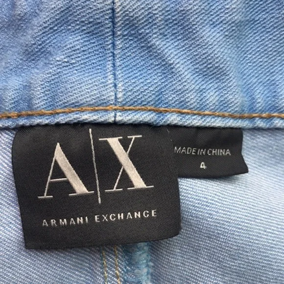 ARMANI EXCHANGE The Rider Mid-Rise Skinny  Women's Jean Sz 4 - Picture 5 of 9